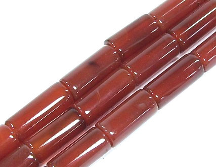 Edelstein * Red Agate * Zylinder Strang * 19x9,5 mm