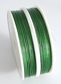 100 m Edelstahldraht nylonummantelt * Grün * Stärke 0,45mm