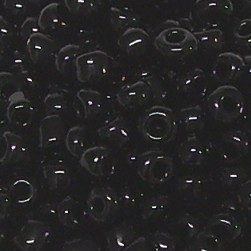 Rocailles * Glasperlen * Rund * Opak * Schwarz * 10/0 (ca. 2-2,2mm)