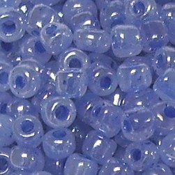 Rocailles * Glasperlen * Rund * Ceylon * Blau * 6/0 (ca. 4mm)