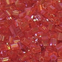 2 Cut-Perlen * Glasperlen * Röhrchen * Rot * 10/0 (2,2x2mm)