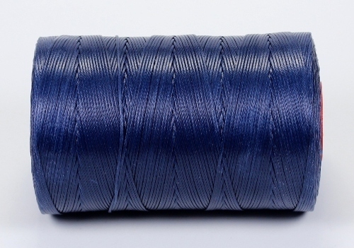 Gewachste Perlenschnur Perlenband Wachsband Blau, dunkel (Azur-Capriblau) 1mm