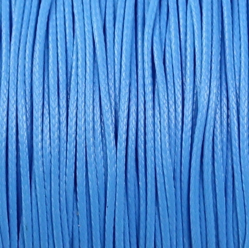 10m Wachsband Polyester gewachst Wachsschnur Blau 0,5mm
