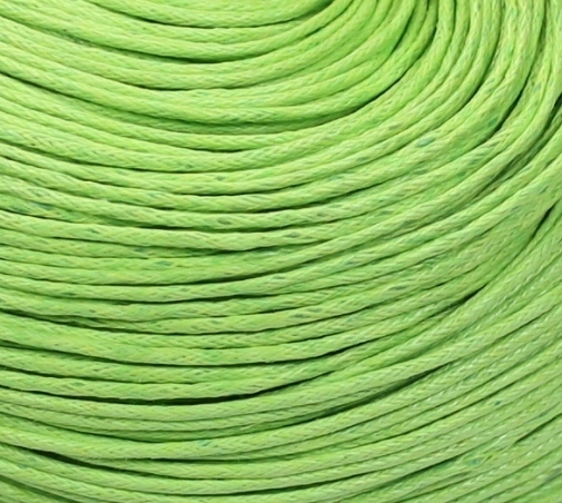 Baumwollband gewachst Wachsband 1mm Hellgrün(2)