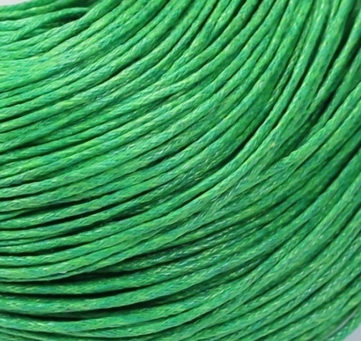 Baumwollband gewachst Wachsband 1mm Grün(2)