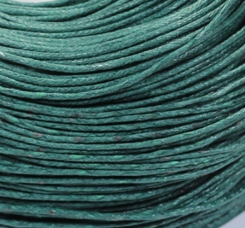 Baumwollband gewachst Wachsband 1mm Emerald-Grün