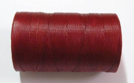 Gewachste Perlenschnur Perlenband Wachsband Rot, dunkel 0,8mm
