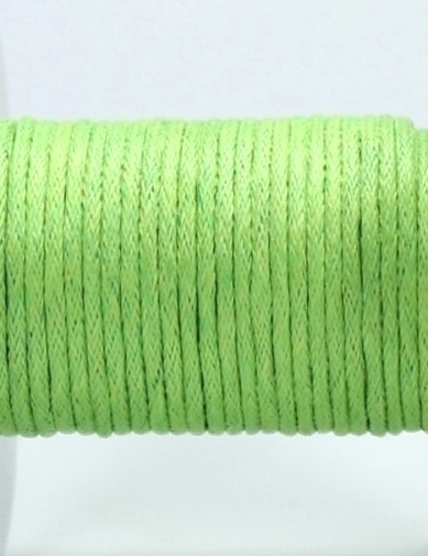 Wachsband Baumwolle gewachst 1,5mm Hellgrün (2)