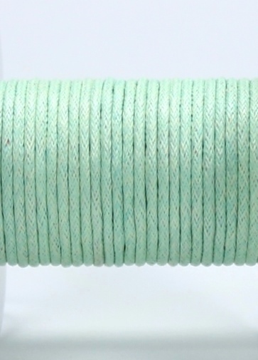 Wachsband Baumwolle gewachst 1,5mm Hellgrün (1)