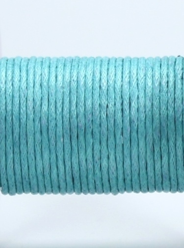 Wachsband Baumwolle gewachst 1,5mm Türkis