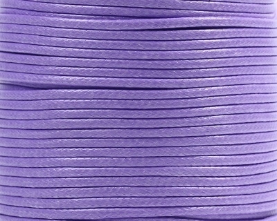 10m Wachsband Polyester gewachst Wachskordel rund 1,5mm Lila-Flieder