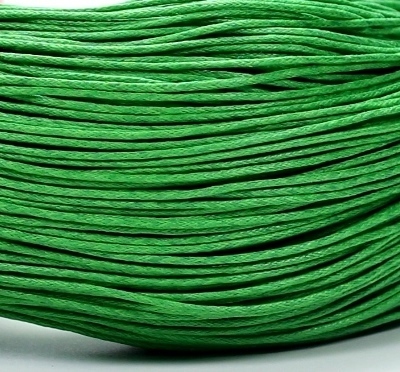 Baumwollband gewachst Wachsband 1mm Grün