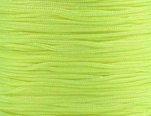 10m Nylonfaden Schnur Makramee Band Flechtkordel Schmuckband 0,8mm Neon-Gelb