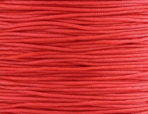10m Nylonfaden Schnur Makramee Band Flechtkordel Schmuckband 0,8mm Rot, hell