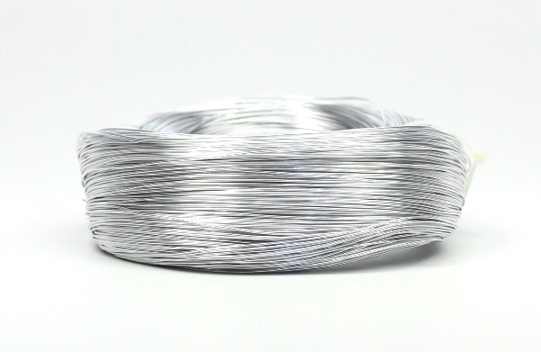 5m Aluminiumdraht Schmuckdraht Biegedraht 0,5-0,6mm Silber