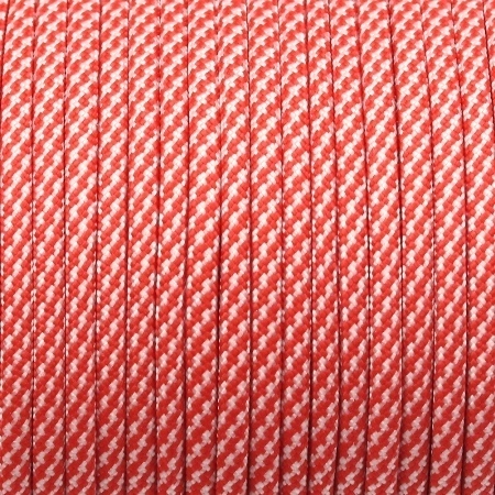 Paracord 550 Typ III ca. 4mm Rot-Weiss