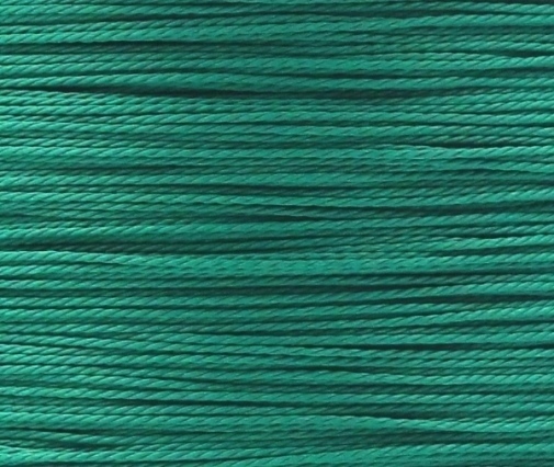 Wachsband Polyester gewachst gedreht Zwirn 1mm grün