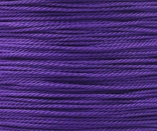 Wachsband Polyester gewachst gedreht Zwirn 1,5mm lila