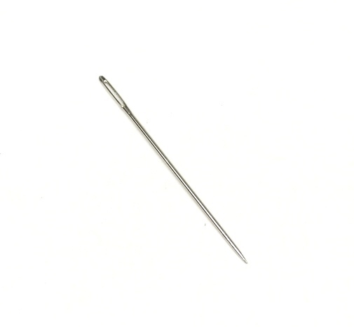 1 Stk. Nadel Perlennadel Spitze klasisch Platin 75x1,4mm