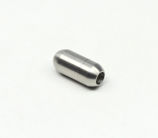 1 Sk. Edelstahl Magnetverschluss matt Zylinder 17x8mm Ø 4mm