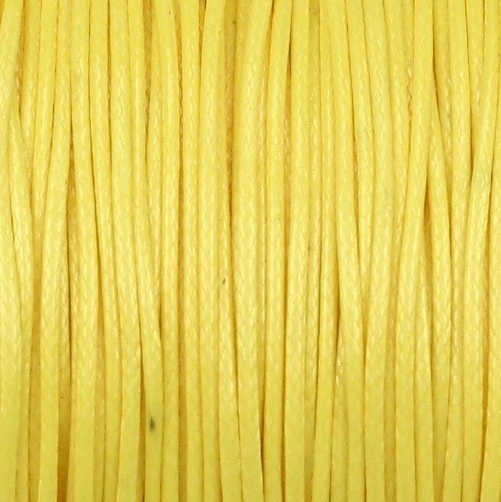 10m Wachsband Polyester gewachst Wachsschnur Gelb 0,5mm