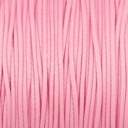 10m Wachsband Polyester gewachst Wachsschnur Hellrosa 0,5mm
