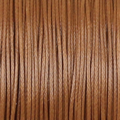 10m Wachsband Polyester gewachst Wachsschnur Braun 0,5mm
