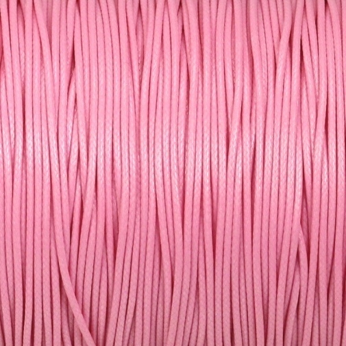 10m Wachsband Polyester gewachst Wachsschnur Rosa 1mm