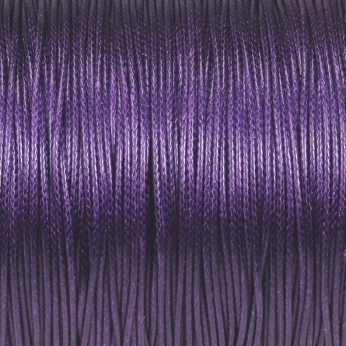 10m Wachsband Polyester gewachst Wachsschnur Lila-Amethyst 1mm