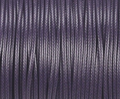 10m Wachsband Polyester gewachst Wachskordel rund 1,5mm Lila