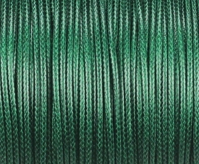 10m Wachsband Polyester gewachst Wachskordel rund 1,5mm Grün, dunkel