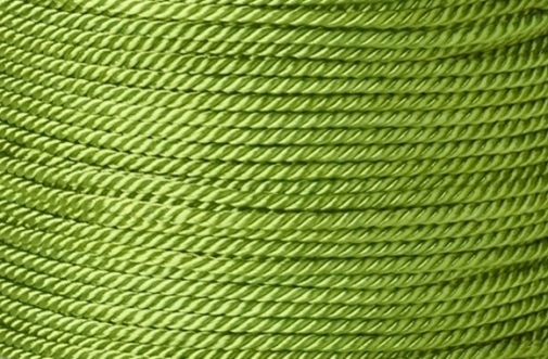 Kordel aus Polyester gedreht Schmuckkordel Zierkordel 1,5-2mm Gelb-Grün/Hellgrün