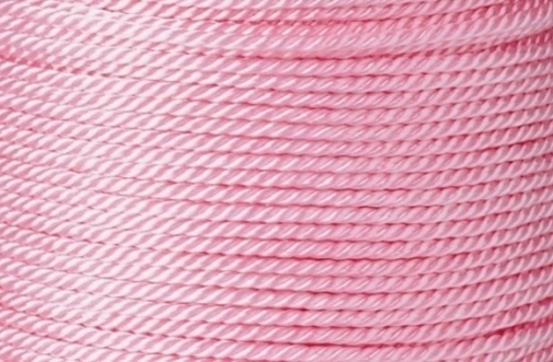 Kordel aus Polyester gedreht Schmuckkordel Zierkordel 1,5-2mm Hellrosa