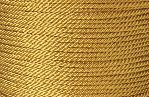 Kordel aus Polyester gedreht Schmuckkordel Zierkordel 1,5-2mm Goldrute
