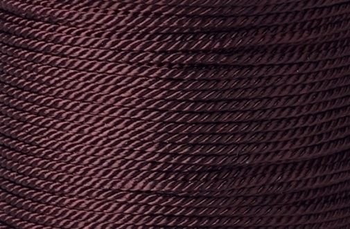 Kordel aus Polyester gedreht Schmuckkordel Zierkordel 1,5-2mm Dunkelbraun