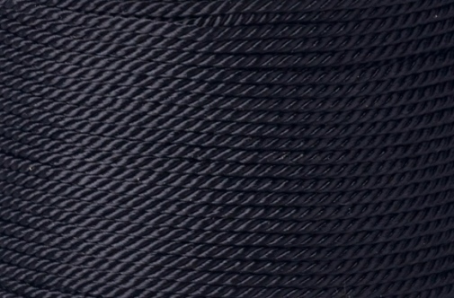 Kordel aus Polyester gedreht Schmuckkordel Zierkordel 1,5-2mm Schwarz