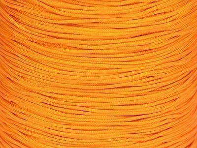 10m Nylonband Schnur Faden Makramee Garn Flechtkordel Schmuckband 1-1,1mm Orange, hell