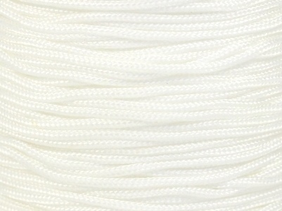 10m Nylonband Schnur Faden Makramee Garn Flechtkordel Schmuckband 1,5mm Weiß