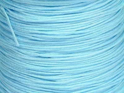 10m Nylonband Schnur Faden Makramee Garn Flechtkordel Schmuckband 1,5mm Hellblau
