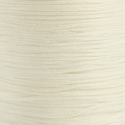10m Nylonband Schnur Faden Makramee Garn Flechtkordel Schmuckband 0,5mm Weiß
