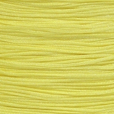 10m Nylonband Schnur Faden Makramee Garn Flechtkordel Schmuckband 0,5mm Gelb/Zitronengelb