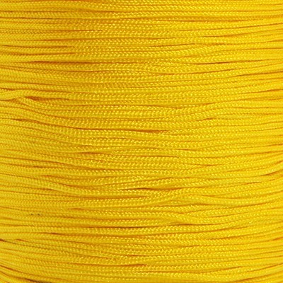 10m Nylonband Schnur Faden Makramee Garn Flechtkordel Schmuckband 0,5mm Gelb/Sonnengelb