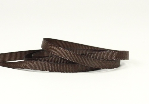 5m Ripsband Schmuckband geripptes Band 6,5mm breit Braun