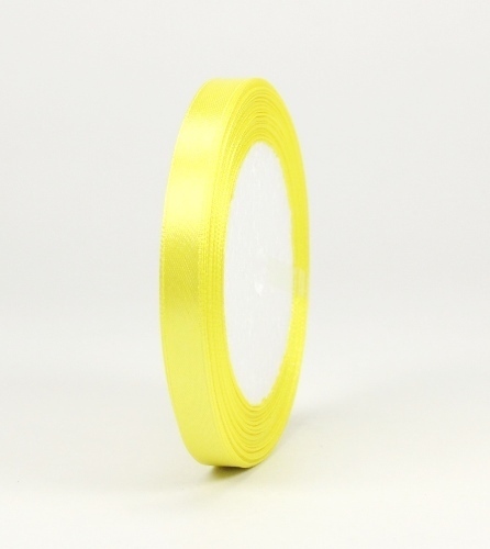 1 Rolle (ca. 22m) Satinband Schmuckband 10mm breit Gelb