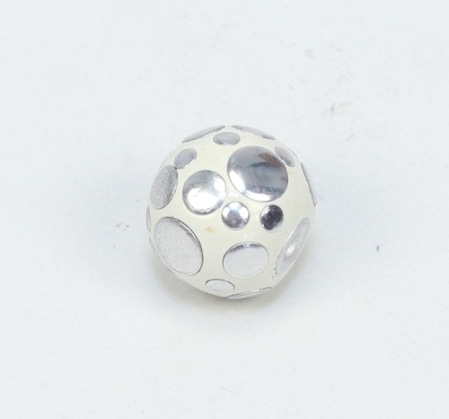 1 Stk. Indonesische Perle Kashmiri Perle Weiß-Creme verziert Rund 18,5-19,5x16,5-17,5mm