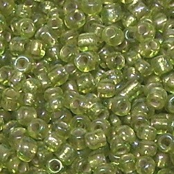 500g Rocailles Glasperlen Rund Silbereinzug Regenbogen Hellgrün 10/0 (ca. 2-2,2mm)