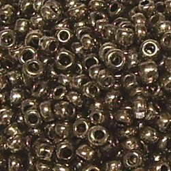 500g Rocailles Glasperlen Rund Silbereinzug & gefärbt Braun 10/0 (ca. 2-2,2mm)