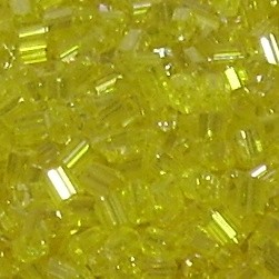 500g 2 Cut-Perlen Glasperlen Röhrchen Gelb 10/0 (ca. 2,2x2mm)